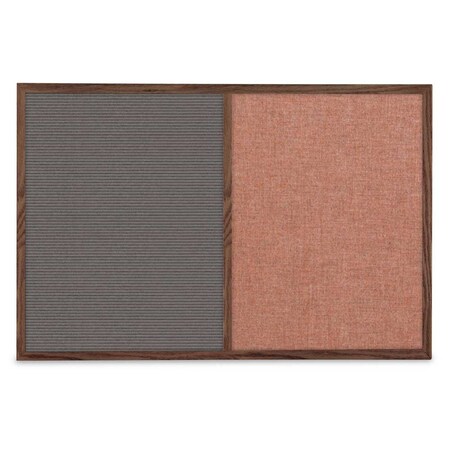 United Visual Products Slim Style Indoor Enclosed Corkboard, 30 UV503SCH-GOLD-SURF